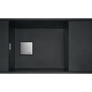 Franke FSG 211-86 Fresno Lavello 1 vasca filotop/sottotop 86 x 46 con gocciolatoio reversibile - nero