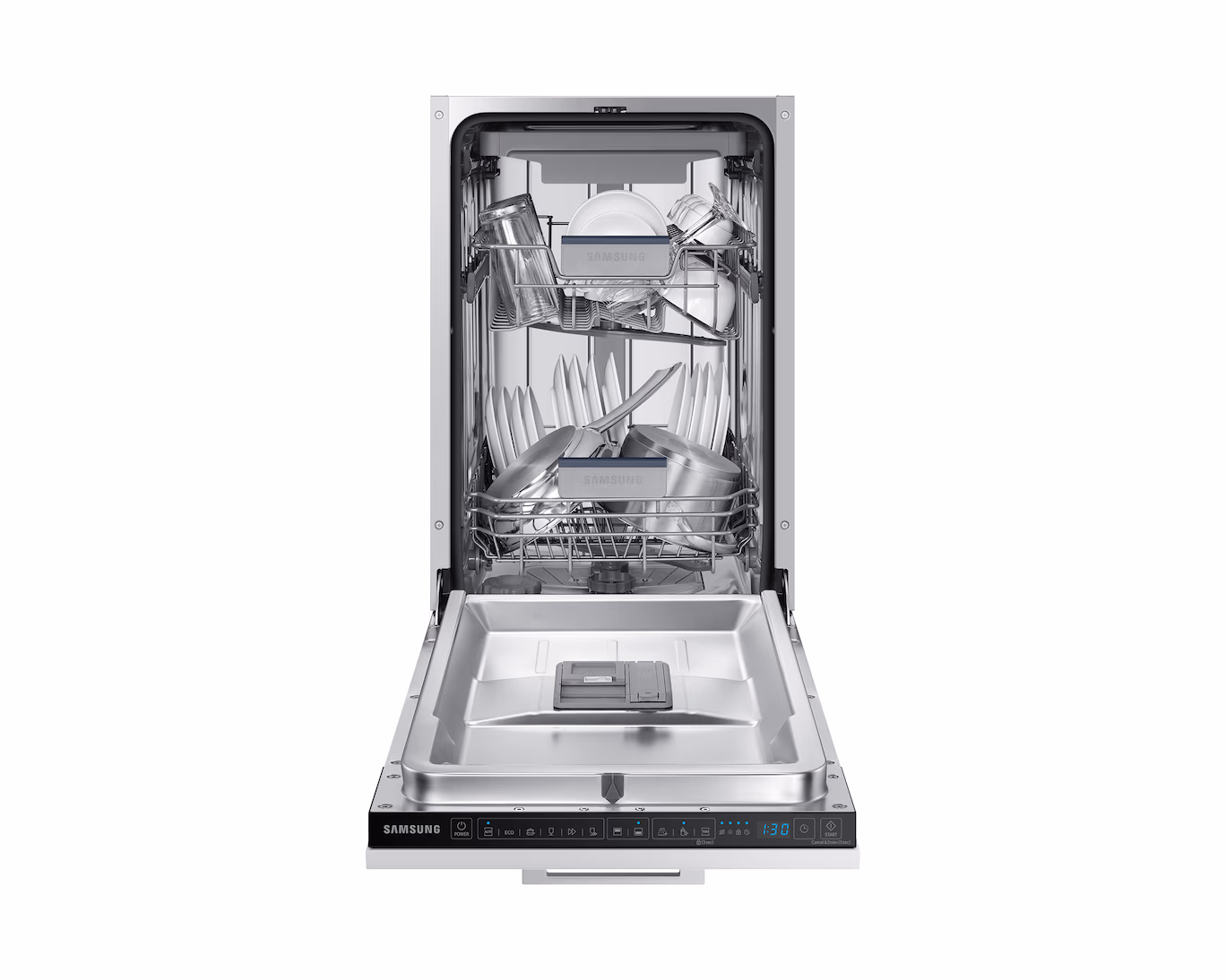 Samsung DW50R4070BB Lavastoviglie slim integrata totale cm. 45 - 10 coperti - immagine 2
